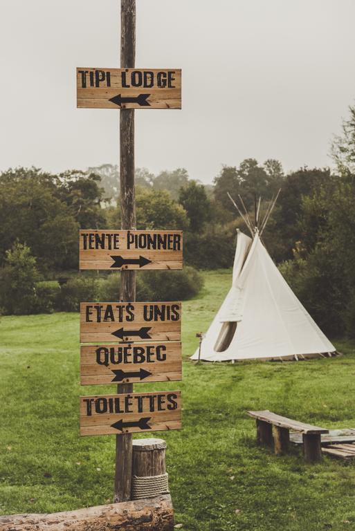 Les Tipis Du Bonheur De Vivre Hotel Brulon Exterior photo